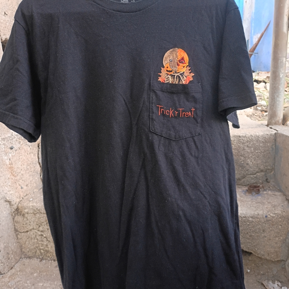 Men's Black Trick or Treat Graphic Tee
